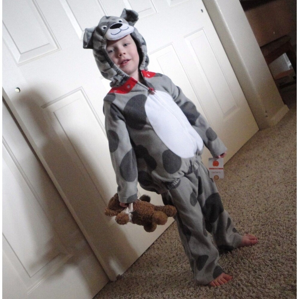 Carter's 2pc Fleece Puppy Dog Spot Costume Dress up Carnival Halloween 6-9M NWT - Picture 4 of 10